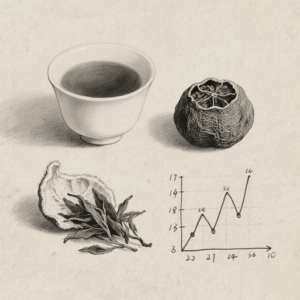 Chaozhou Oolong and citrus peel: A fat-burning tea formula for office workers.